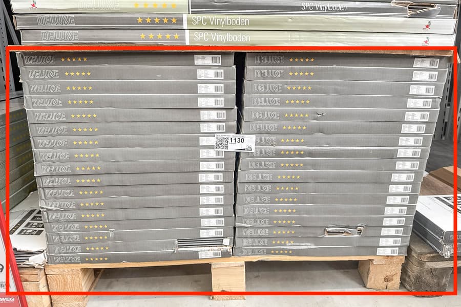 Palette mit 34 Packungen Vinylboden Specht Romano, 58,82 m2